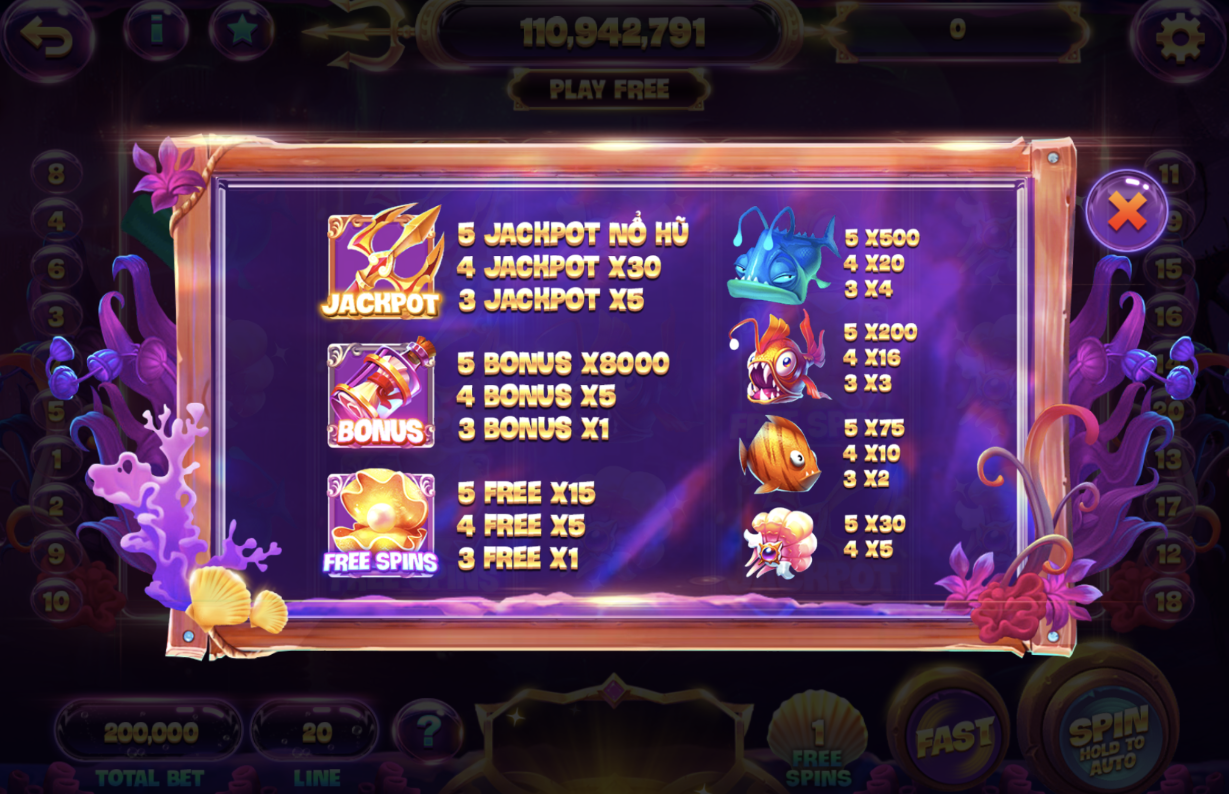 Chinh phục jackpot Thuỷ cung nhờ mẹo này