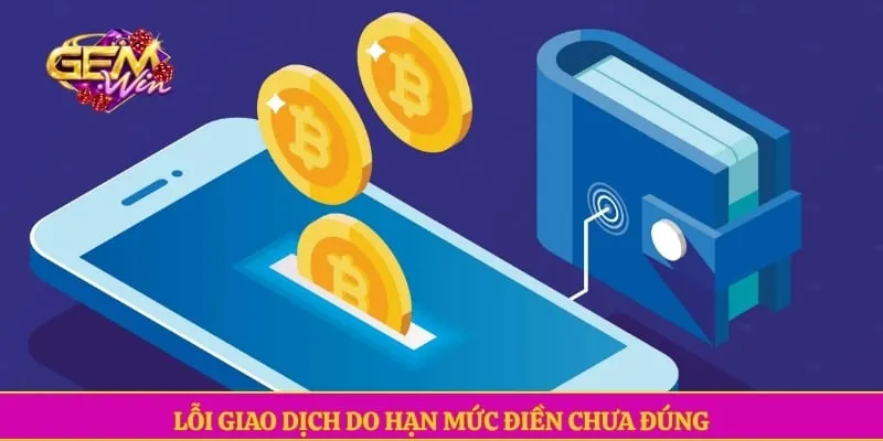 Lỗi giao dịch do hạn mức điền chưa đúng